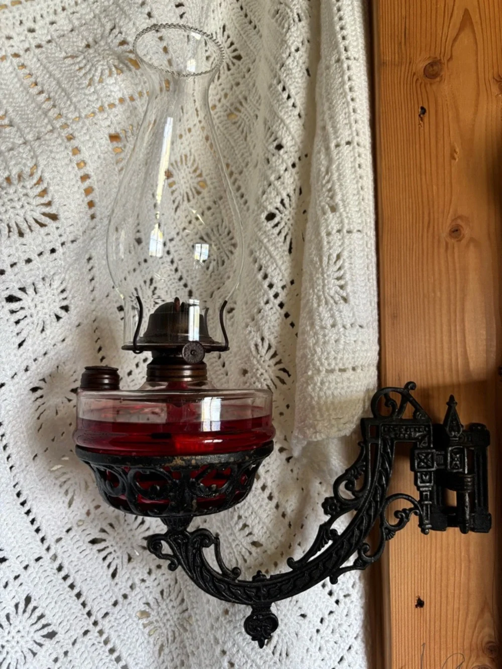 Bracketed Oil Lamp